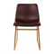 Merrick Lane Carrollton 18 inch Faux Leather Bucket Seat Dining Chairs, Set of 2